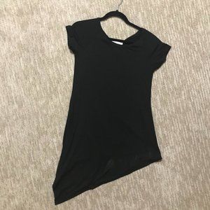 Karen Kane Black Asymmetrical T-Shirt Dress